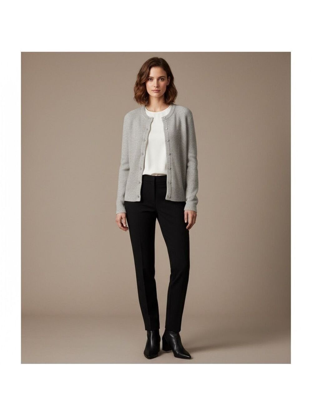 J.Crew alpaca and wool blend buttoned cardigan with rhinestone buttons small